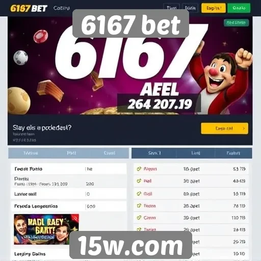 Ofertas e promoções do site 6167 bet